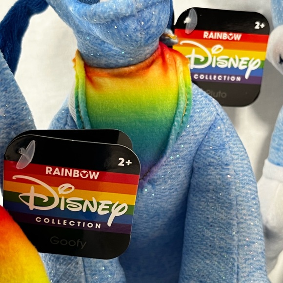 Pride Rainbow Disney Plush Mickey Minnie Mouse Pluto Goofy Daisy Donald Duck Gay - Picture 12 of 12